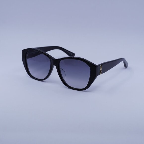 Saint Laurent SL M8/FN 001 Sunglasses Black Square Frame, Grey Gradient Lenses - Picture 5 of 11